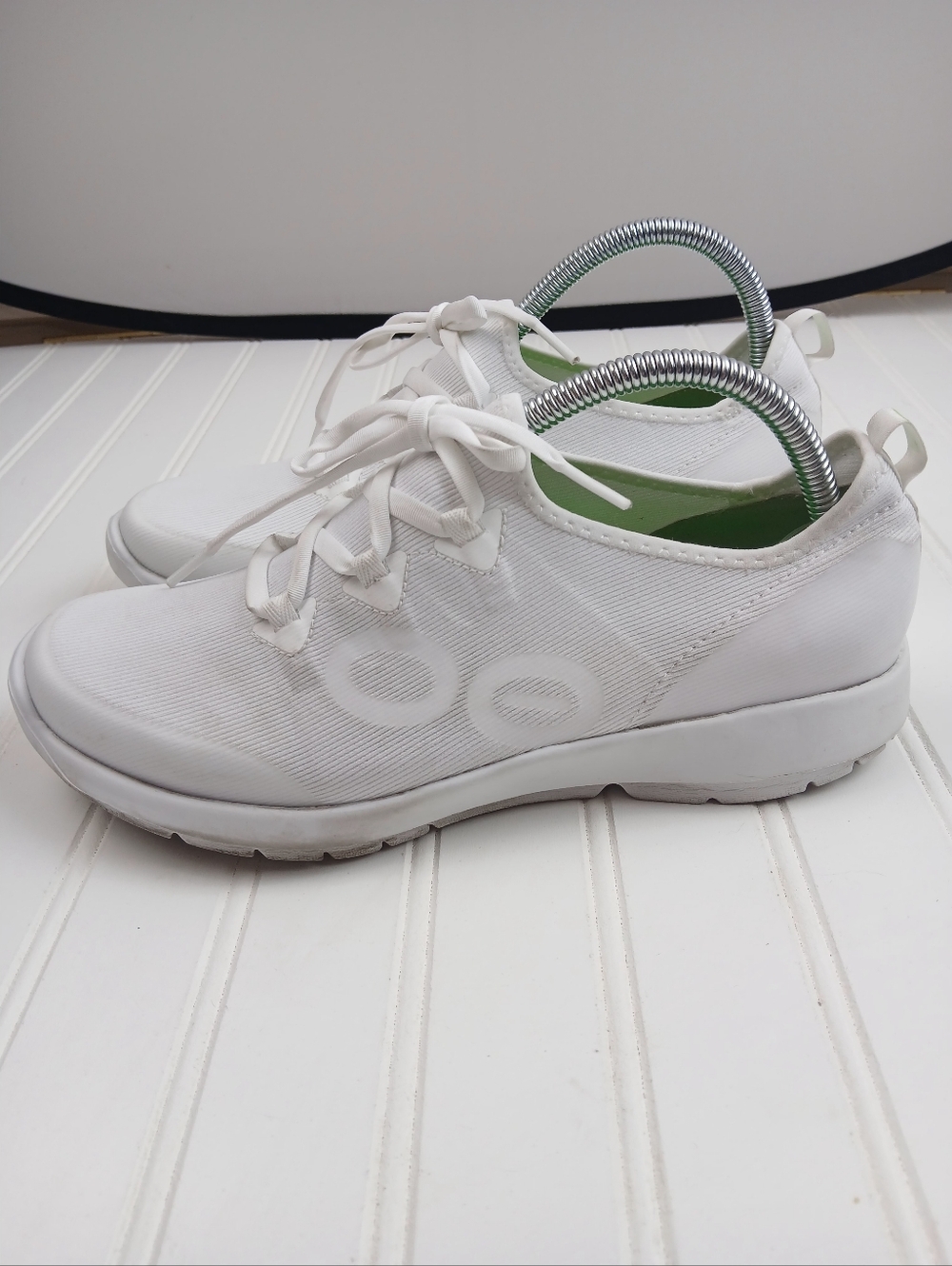OOFOS OOmg Women Sport LS Low-Top Recovery Sneakers White Mesh Casual Travel - Picture 7 of 13